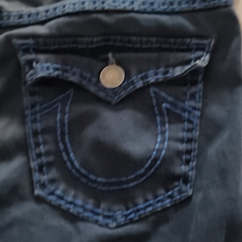 Rare navy w/blue stitching True Religion Casey